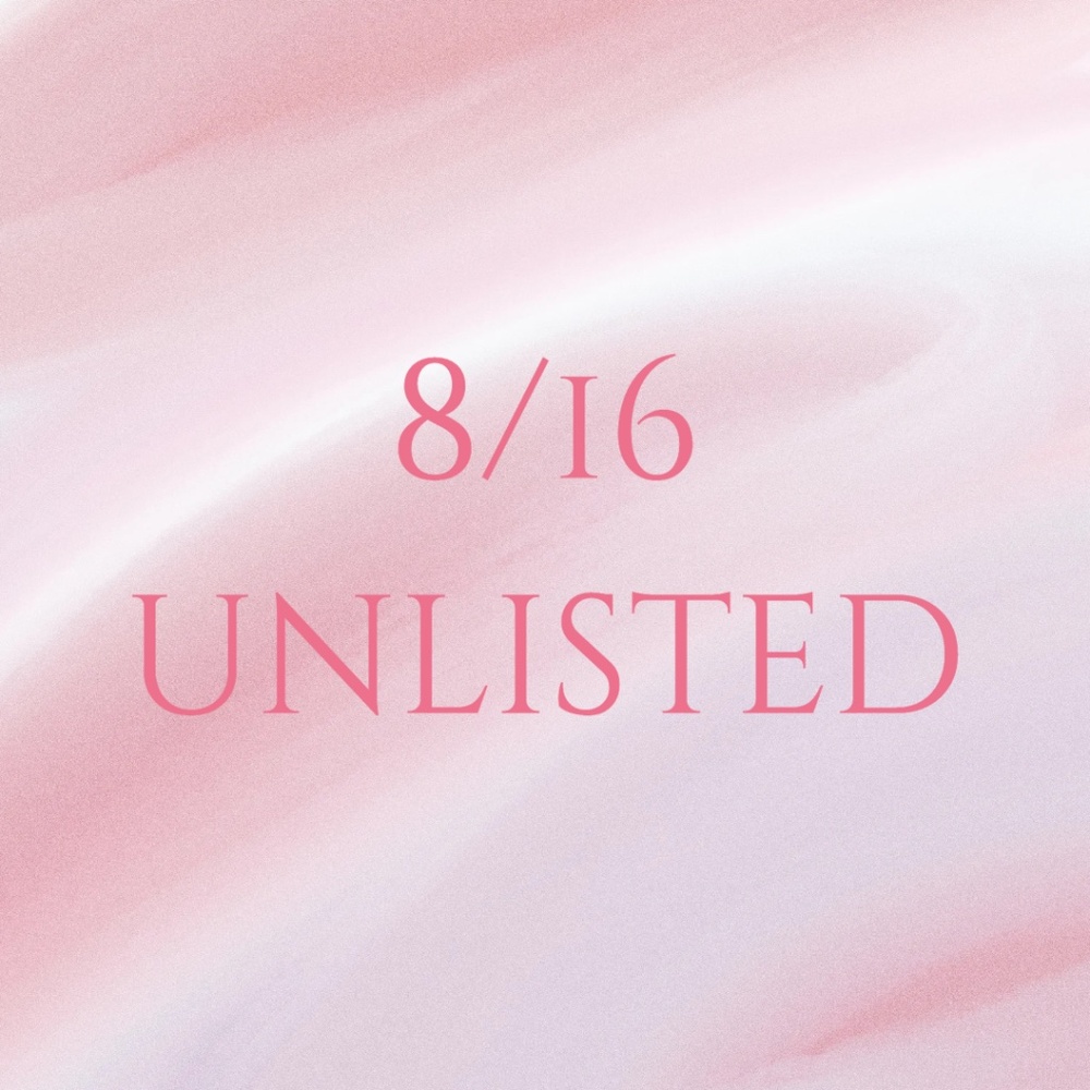 8/16 Unlisted Item